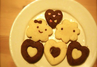 バレンタインくもりクッキー
